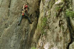 escalada la stanca in Cheile Rasnoavei