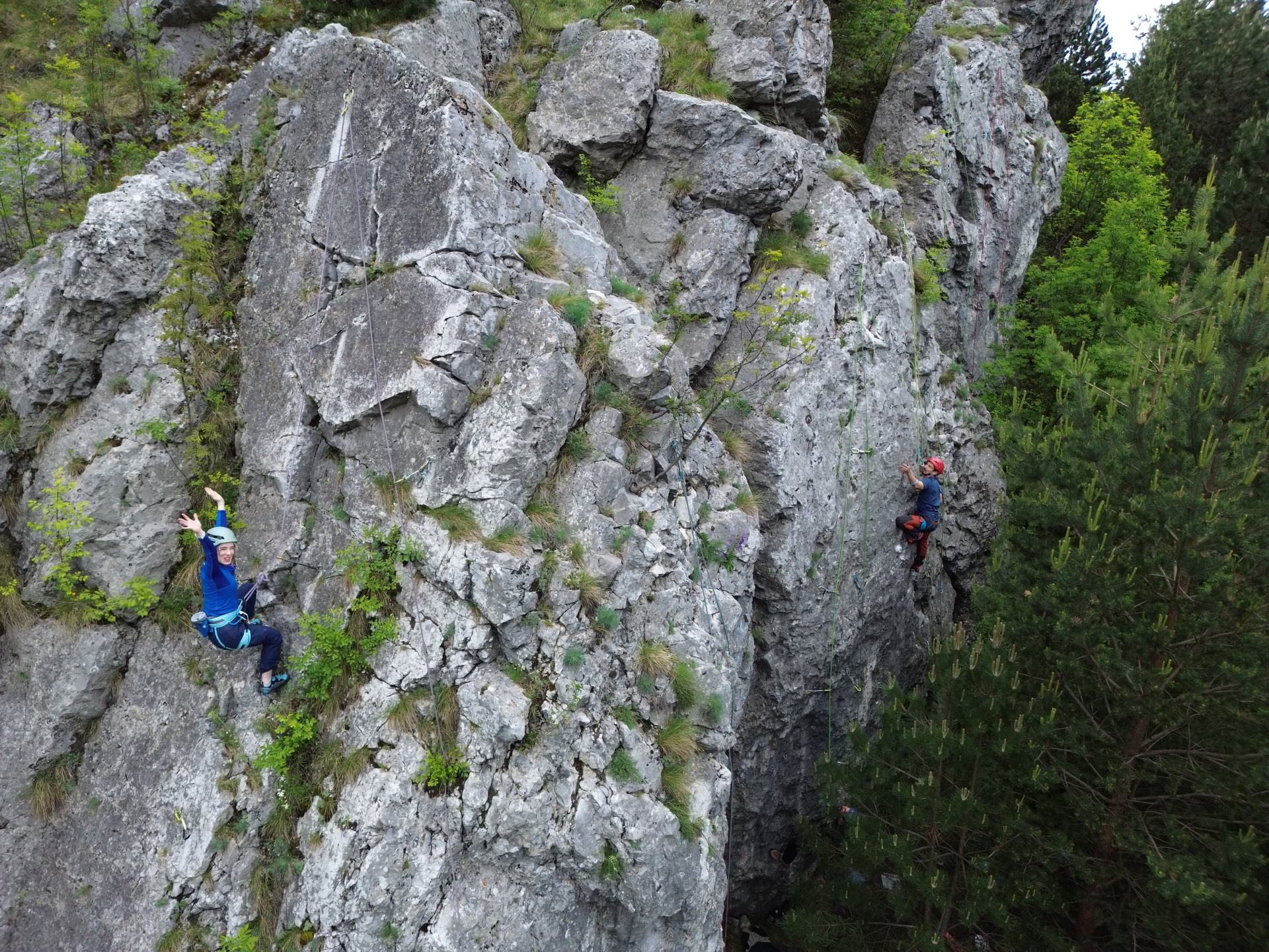 curs de escalada in Cheile Galbenului